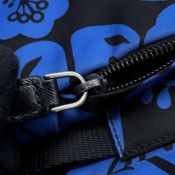 Prada Hibiscus Pattern Nylon Backpack - Picture 6 of 12